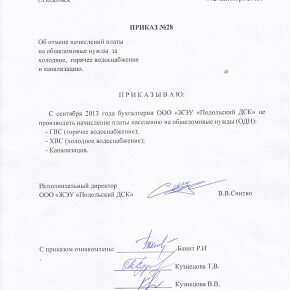 Приказ №28